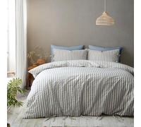 Pineapple Elephant Zanzibar - Set copripiumino con federe per letto super king size, motivo a righe, colore: blu