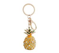 Pineapple Keychain, Sparkling Rhinestone Keyring, Stylish Key Holder Accessory with Glitter Charm for Women Men, Backpack Pendant for Purse Bag Wallet Decoration, 3x3x11.5cm