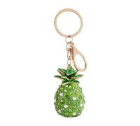 Pineapple Keychain, Sparkling Rhinestone Keyring, Stylish Key Holder Accessory with Glitter Charm for Women Men, Backpack Pendant for Purse Bag Wallet Decoration, 3x3x11.5cm