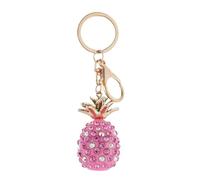 Pineapple Keychain, Sparkling Rhinestone Keyring, Stylish Key Holder Accessory with Glitter Charm for Women Men, Backpack Pendant for Purse Bag Wallet Decoration, 3x3x11.5cm