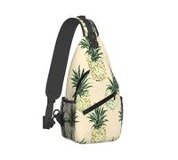 Pineapple Unisex Zaino Monospalla Antifurto Sling Bag Multitasche Borsa A Tracolla Per Escursionismo Campeggio Ciclismo