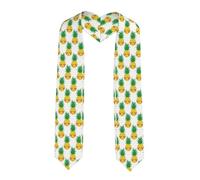Pineapple1 Scialle di Laurea Stola Accademico Laureati Cerimonia Corale Sciarpa Scialle Classico Liscio Morbido, Angolo acuto, Taglia unica