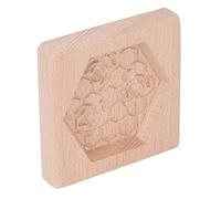 Pinecone Cutter Carved Wooden Cookie Wooden Cookie Squirrel, Gingerbread, Biscuit Stamp Mould, Suitable for Astragalus, Marzipan, Gingerbread, Stamp Mould (Bee Decor)