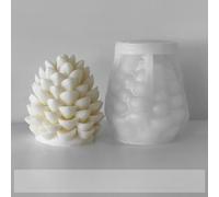 Pinecone Silicone Candle Mold Set - DIY Christmas Candle Molds for Candle Making, Reusable Holiday Craft Kits for Wax, Resin, Soap (Moldes para Velas),5ps,F088