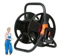 Pineeseatile Carrello avvolgitubo da Giardino Portatile con Maniglia Integrata per Il Lavaggio dell'auto, piantagione all'aperto, Supporto per Tubo di manodopera