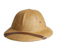Pineeseatile Casco coloniale Regolabile Anti-Insetti Portatile per Uomo Donna Estivo, caffè, Cappelli da Sole Taglia Unica