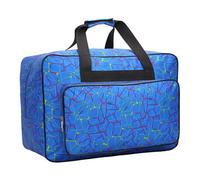 Pineeseatile Cassa di cucitura custodia, borsa per macchine da cucire Custodia blu di capacità con manico con cerniera multiuso di nylon che trasporta per il collegio, viaggi