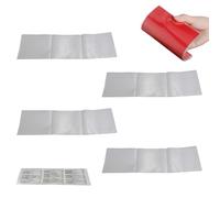 Pineeseatile Porta della carta Mahjong 4pcs, Coperchio di carte Mahjong Clear da 6, 3x5, 1 pollici in PVC, a prova di smarrimento e a prova di piega per protezione, funzionario della carta 2025