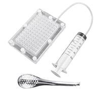 Pineeseatile Professionale Gastronomia Molecolare Caviale Maker Dispenser Gourmet Filtro Caviale Sferificazione Contagocce con Strumenti per Tubo e Cucchiaio, Kit di Gastronomia Molecolare
