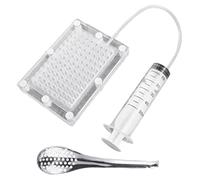 Pineeseatile Professionale Gastronomia Molecolare Caviar Maker Gourmet Dispenser Filtro per Caviale Sferificazione Contagocce con Cucchiaio per Cucina
