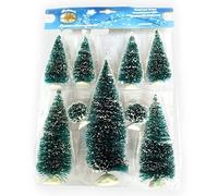 Pinetti innevati set da 9 pezzi