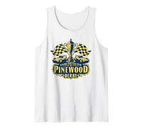 Pinewood Derby Cub Scouts Checkered Flag Racing Trophy Logo Canotta