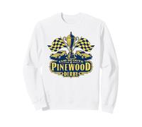 Pinewood Derby Cub Scouts Checkered Flag Racing Trophy Logo Felpa