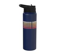 Pinewood Derby Retro 80s Typography Cub Scouts Stainless Steel Insulated Water Bottle