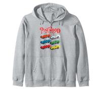 Pinewood Derby Retro Cub Scouts Pop Art Colors Felpa con Cappuccio