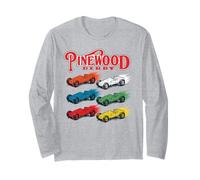 Pinewood Derby Retro Cub Scouts Pop Art Colors Maglia a Manica