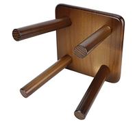 Pinewood Sgabello per bambini, piccola sedia per la casa in legno massello basso dolce mobile portatile sgabello multiuso piccola sedia per bambini moda riunito rotondo noce colore quadrato