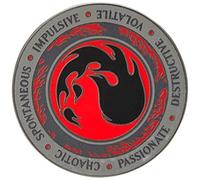 Pinfinity PFMTG003 Magic The Gathering-Red Mana Crest Realtà Aumentata Pin