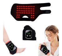 pinfriy Cintura terapeutica wireless con lampada a luce rossa per piedi e caviglie con batteria da 5000 Ah, 3 in 1, terapia della luce a infrarossi, fascia per polsi, muscoli, polsi, cavigliere, per