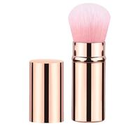 Pinfsel - Einziehbar | Reise | Ausziehbarer Make-up Pinsel für Foundation Blush Puder Bronzer Buffing Sonnenschutz Synthetikborsten Mit Deckel Tragbar Beauty Zubehör Roségold 1 Stüc