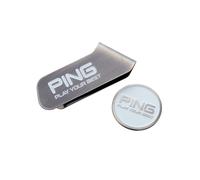 PING Japan Golf Ball Clip Marker AC-P2403 Clip da cintura argento bianco