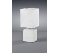 PING LAMPADA TAVOLO CERAMICA BIANCA PARALUME QUADRATO H.29 ATTACCO E14