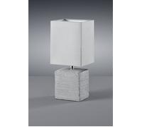 PING LAMPADA TAVOLO CERAMICA GRIGIA PARALUME QUADRATO H.29CM ATTACCO E14