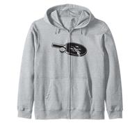 Ping Pong Design Old Butterfly per Giocatori di Ping Pong Felpa con Cappuccio