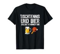 Ping-pong e birra, divertente racchetta da ping pong con scritta Maglietta