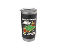 Ping-pong e birra sono qui qui Bicchiere termico in acciaio inox doppia parete