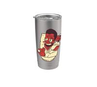 Ping Pong Power - Racchetta da ping pong scoppiata Bicchiere termico in acciaio inox doppia parete