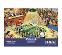 Ping Pong Pub Fun Puzzle in Legno Impermeabile DIY Puzzles Da 1000 Pezzi Per Adulti Impossibili Giochi Di Impegnativi