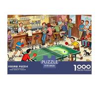 Ping Pong Pub Fun Puzzle in Legno Impermeabile DIY Puzzles Da 1000 Pezzi Regali Per Adulti Divertenti Giochi Educativi
