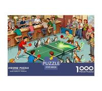 Ping Pong Pub Fun Puzzle in Legno Impermeabile Puzzles Da 1000 Pezzi Regali Per Adulti Impossibili Giochi Educativi