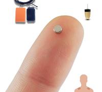 PingaOculto Auricolari Spia Esami GSM Nano Mini Invisibile Nascosto per SIM con Microfono e Strisce Adesive - Micro Cuffie Invisibili Piccolo Orecchio (Auricolari Spia Nano V6 + Vip Pro SuperMini)