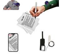 PingaOculto Mini Telecamera Spia Nascosta WiFi per Auricolari Spia per Esami Invisibile per Smartphone - Micro Cuffie Wireless per Copiare in Ear Lente Camuffata (Camera Wifi Pro Batteria Ampliata)