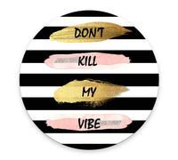 pingpi Good Vibes Only Mouse Pad Floral Quote Cute Dorm Decor Office Desk Accessories Office Decor Inspirational Positive Quote Black Rubber Mouse Pad