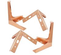 pingping1991 4x Gambe per Mobili e Divani,Gambe per in Metallo Alluminio Metallfüße Piedi Letto Piedini di Ricambio per Sofas Letto Divano Armadio Armadietti Comodini