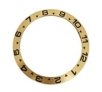 PINGSHI Boutique UK 1 Inserto for Lunetta for Orologio Digitale in Alluminio e magnesio da 38 mm, Accessori di conversione for Casse 40 Orologi da Viaggio(Gold)