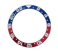 PINGSHI Boutique UK 1 Inserto for Lunetta for Orologio Digitale in Alluminio e magnesio da 38 mm, Accessori di conversione for Casse 40 Orologi da Viaggio(Blue Red)