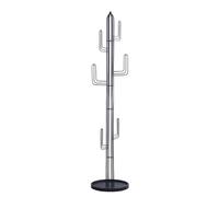 PINGSHI Boutique UK Cactus Shape Coat Tree Stand with Sturdy Round Base, Unique Design Rack for Bedroom Living Room Office Appendiabiti(Svart)