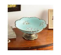 PINGSHI Boutique UK Nuovo piatto da frutta in ceramica in stile cinese, elegante ciotola for esporre noci e caramelle, vassoio for servire secca for la conservazione domestica(Large)