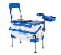 PINGSHI Boutique UK Scatola da Pesca da Competizione da 40 Litri, Vassoio Magnetico for Esche 3 in 1, Gambe di Sollevamento a 11 Livelli, Contenitore for Attrezzi in ABS/Alluminio aeronautico Isolato