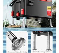 PINGSHI Boutique UK Scatola da Pesca da Competizione Ultraleggera da 4,8 kg con Accessori in magnesio e Alluminio, Design Senza Installazione, Gambe a 9 Livelli for Tutti i Terreni