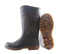 PINGSHI Boutique UK Stivali da pioggia impermeabili con punta in acciaio da uomo, stivali da lavoro di sicurezza antiscivolo alti for edilizia, miniere e attività all'aperto(41 EU)