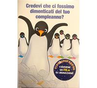 PINGUINI ALLA RISCOSSA IL FILM DVD E BIGLIETTO D'AUGURI VIDEOAUGURANDO