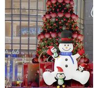 Pinguini carini del pupazzo di neve gonfiabile di Natale per il cortile