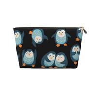 Pinguini Cartoon modellato, Borsa per il trucco Borsa per cosmetici Borsa da toilette da viaggio portatile Borsa da toilette