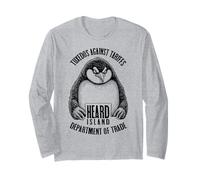 Pinguini contro le tariffe divertente Heard Island Pinguino arrabbiato Maglia a Manica