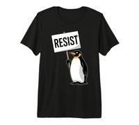 Pinguini Contro Le tariffe Divertente Pinguino Nessuna tariffa resistere Maglietta Premium